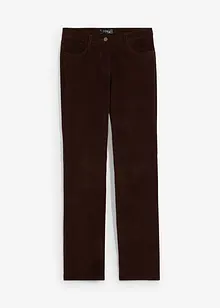 Kordfløyelsbukse med stretch, Straight, bonprix