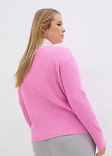 Ribbet cardigan, bonprix