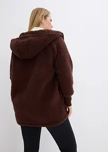 Teddyfleece-jakke, Oversized, bonprix