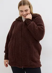 Teddyfleece-jakke, Oversized, bonprix