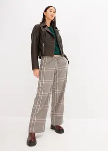 Casual bukse med houndstooth-mønster, bonprix