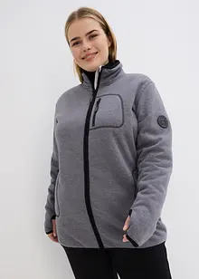 Strikket fleecejakke med teddyfleece-fôr, bonprix