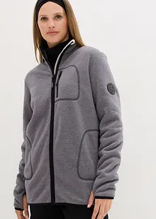 Strikket fleecejakke med teddyfleece-fôr, bonprix