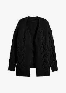 Åpen cardigan med flettemønster, bonprix