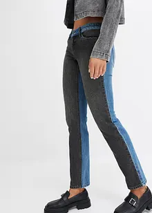 Straight-jeans Low Waist, Color Blocking, bonprix