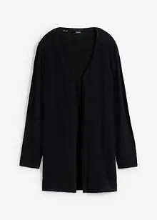 Cardigan i ren bomullsslub, bonprix