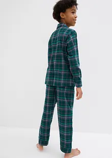 Vevd pyjamas i flanell for barn (2-delt sett), bonprix