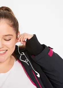 Vattert parkas i vannavvisende materiale, bonprix