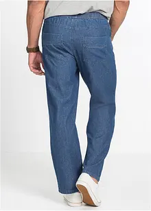 Classic Fit-pull on-bukse i lett bomull, Straight, bonprix