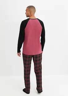 Pyjamas med flanellbukse, bonprix