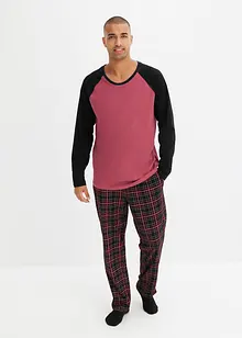 Pyjamas med flanellbukse, bonprix