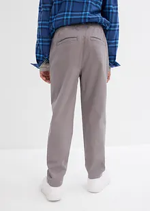 Regular Fit slip on-chinos med stretch og økologisk bomull for barn, Straight, bonprix