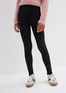 Leggings for barn med glittereffekt, bonprix