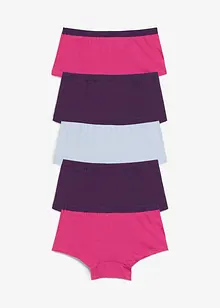 Truse med myk bomull og høy midje (5-pack), bonprix