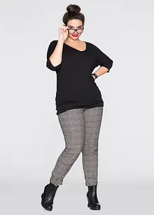 Oversized topp i lett viskose, bonprix