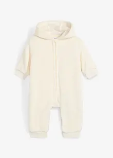 Baby fleece-jumpsuit med horn, bonprix