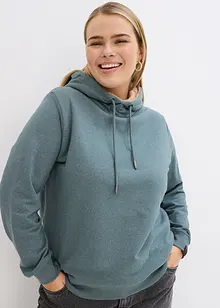 Termo-sweatshirt med hette og teddyfôr, bonprix