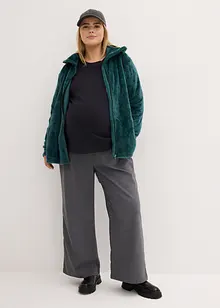 Myk 3-i-1-mamma-/bærejakke i fleece, bonprix