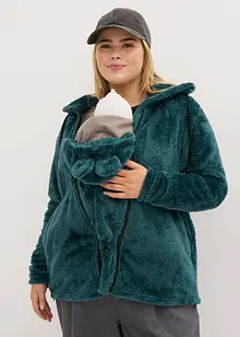 Myk 3-i-1-mamma-/bærejakke i fleece, bonprix