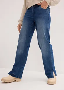 Wide Leg-jeans High Waist, komfortlinning, bonprix