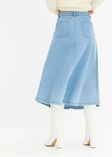 Midi-jeansskjørt, bonprix