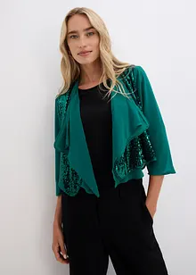 Chiffon-bolero med paljetter, bonprix