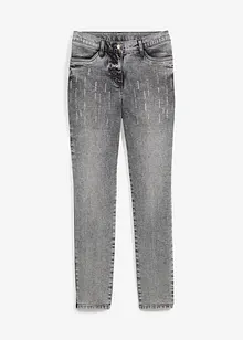 Slim Fit-jeans med strasstener, bonprix