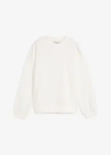 Oversized sweatshirt i ren bomull, bonprix