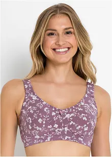 BH uten bøyle med økologisk bomull (2-pack), bonprix