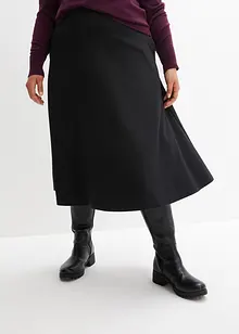 Midiskjørt av viskosemiks, bonprix
