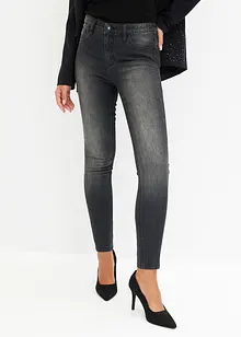 Skinny jeans med strass, bonprix