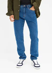 Classic Fit-jeans med linning som er elastisk i sidene, Straight, bonprix