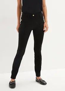 Pull on-bukse med stretch og pynteknapper, bonprix