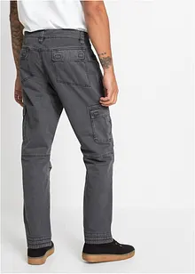 Relaxed Fit cargobukse i ren bomull, Straight, bonprix