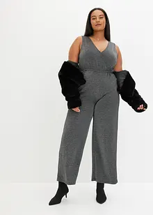 Jersey-jumpsuit med glitter, bonprix