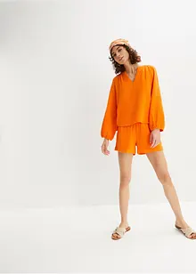 Oversized bluse i musselin, bonprix