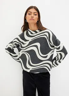 Behagelig, ribbestrikket topp, bonprix