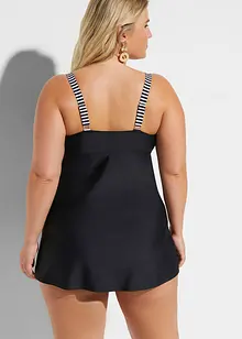 Lang tankini (2-delt sett) med high waist-bikinibukse, bonprix