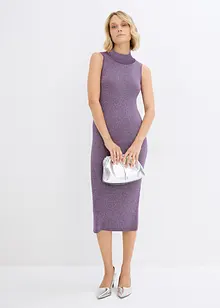 Strikket kjole med lurex, bonprix
