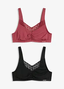 Feel Comfort-bralette i mykt materiale (2-pack), bonprix