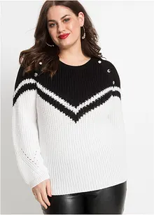 Genser med knapper, bonprix