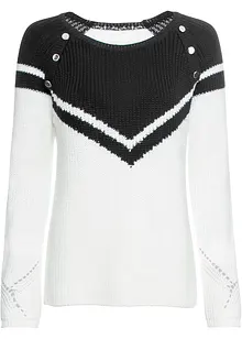 Genser med knapper, bonprix