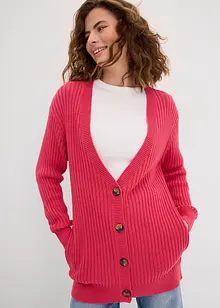 Ribbestrikket cardigan, bonprix