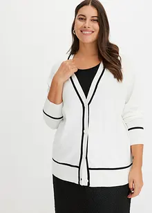 Cardigan med V-hals, bonprix