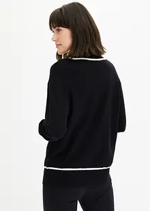 Cardigan med V-hals, bonprix