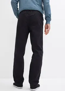 Regular Fit slip on-bukse i ren bomull, Straight (2-pack), bonprix