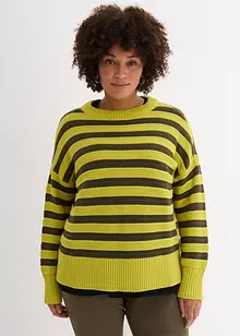 Boxy genser med hullmønster, bonprix