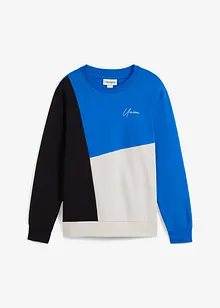 Sweatshirt med rund hals, av økologisk bomull, bonprix