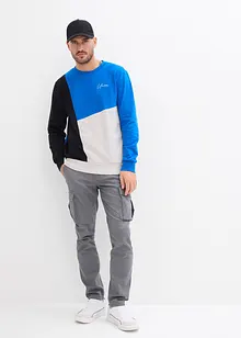 Sweatshirt med rund hals, av økologisk bomull, bonprix