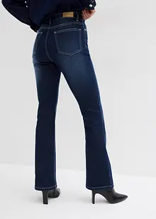 Bootcut jeans med høyt liv og stretch, bonprix